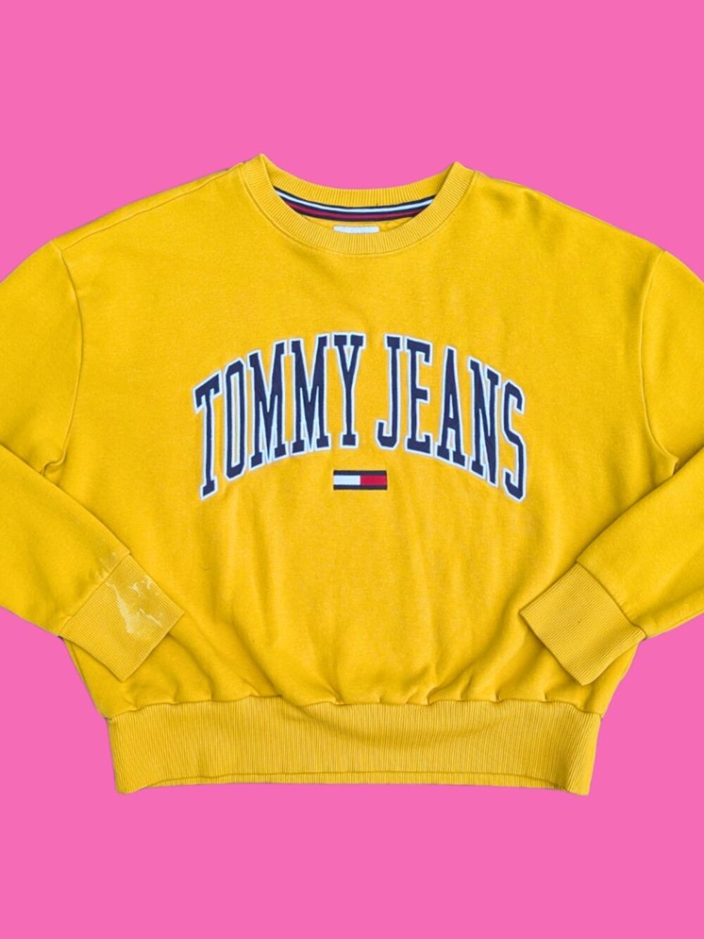 Tommy Jeans, Yellow Crewneck Size S